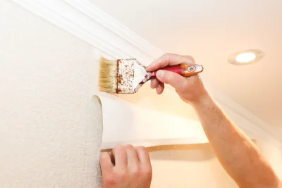Pose de papier peint à Bousbecque — revêtements muraux et toiles de verre